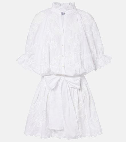 Robe en coton à broderies - Juliet Dunn - Modalova