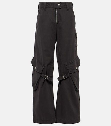 Pantalon cargo taille mi-haute en toile de coton - Acne Studios - Modalova