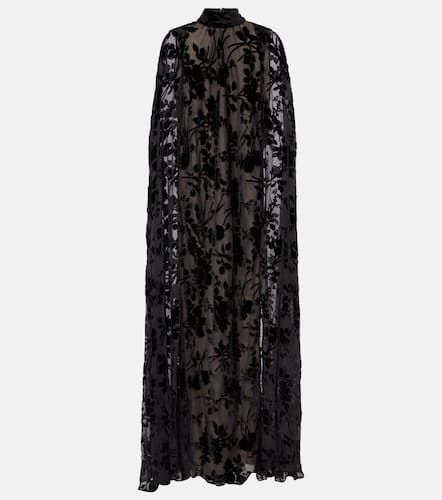 Robe longue en velours à fleurs - Rodarte - Modalova