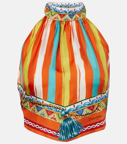 Top en soie à rayures - Dolce&Gabbana - Modalova