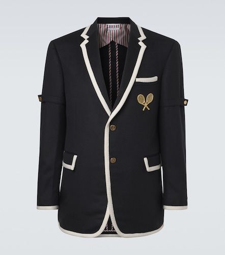 Blazer brodé en cachemire - Thom Browne - Modalova