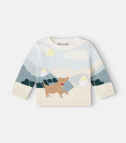 Pull Almire en jacquard de coton et cachemire - Bonpoint - Modalova