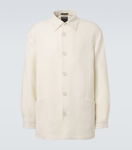 Zegna Surchemise en laine et lin - Zegna - Modalova