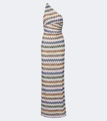 Robe longue asymétrique en lamé - Missoni - Modalova