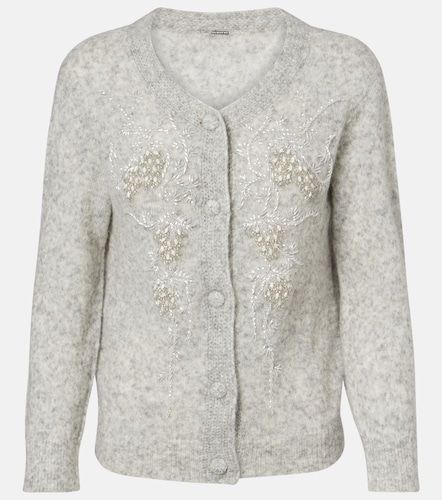 Cardigan en alpaga et laine mélangés à perles - Jacques Wei - Modalova