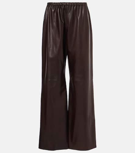 Pantalon ample Olan en cuir - Nour Hammour - Modalova