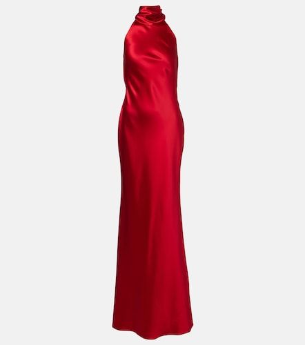 Robe longue en satin - Ralph Lauren Collection - Modalova