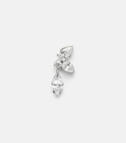 Boucle d’oreille unique Echo en or blanc 18 ct et diamants - Maria Tash - Modalova