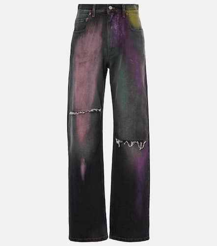 Pantalon ample imprimé - MM6 Maison Margiela - Modalova