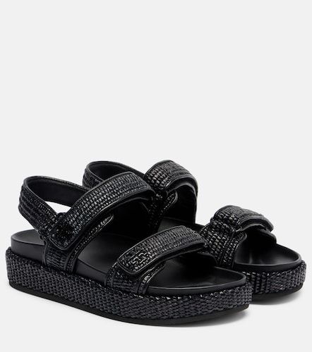 Sandales en raphia et cuir - Tory Burch - Modalova
