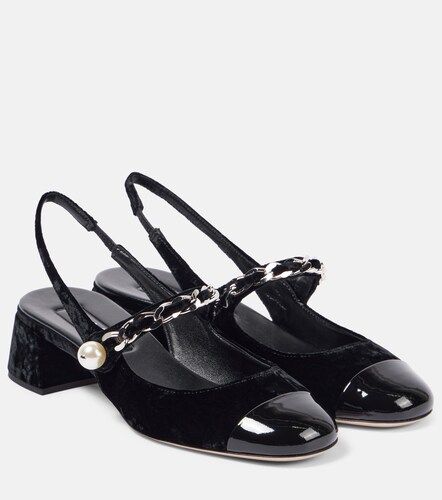 Escarpins 35 en velours à ornements - Miu Miu - Modalova