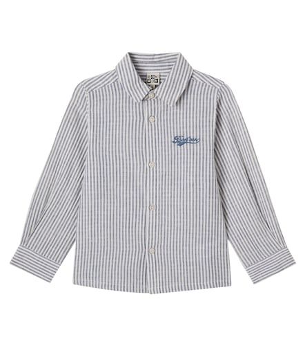 Chemise Nathan rayée en coton et lin - Bonton - Modalova