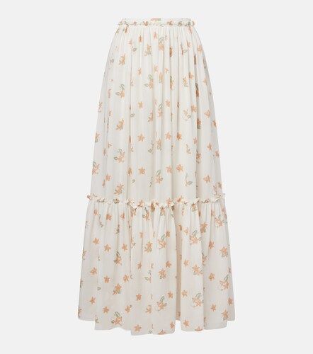 Chloé Jupe longue en soie à fleurs - Chloe - Modalova