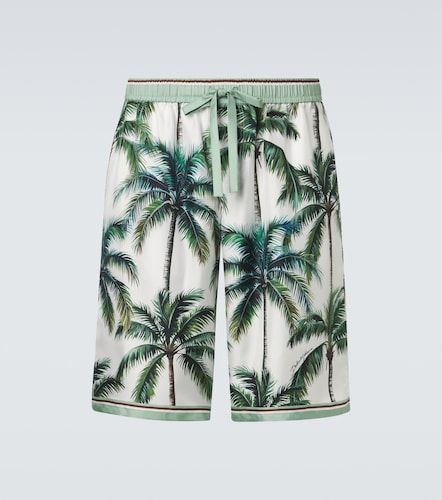 Short imprimé en soie - Dolce&Gabbana - Modalova