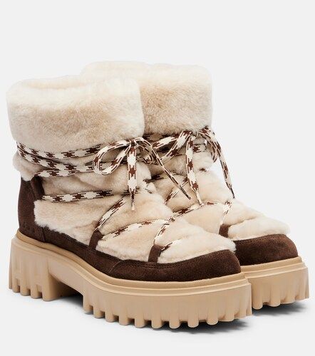 Hogan Bottines en daim et shearling - Hogan - Modalova