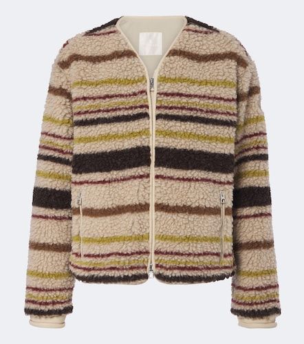 Veste en laine mélangée à rayures - Moncler - Modalova
