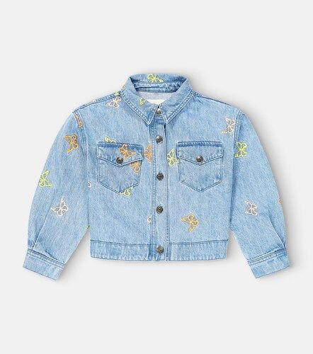 Veste Burbank en denim brodée - The New Society - Modalova