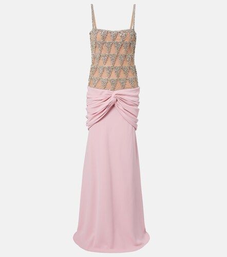 Robe longue à ornements - Costarellos - Modalova