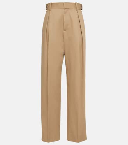 Pantalon ample à taille haute en coton - Bottega Veneta - Modalova