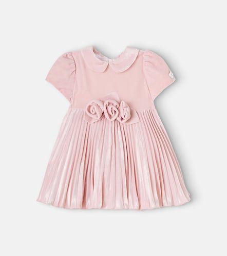 Bébé – Robe en velours à fleurs - Monnalisa - Modalova