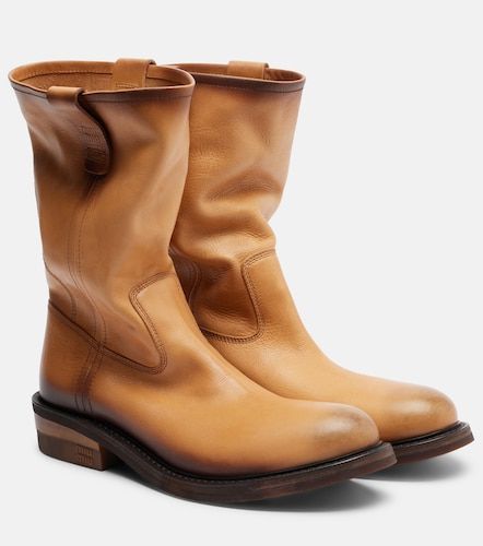 Miu Miu Bottines Foule en cuir - Miu Miu - Modalova