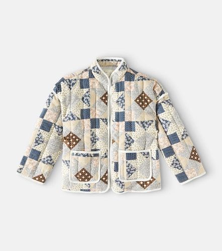 Veste matelassée patchwork en lin mélangé - Rylee + Cru - Modalova