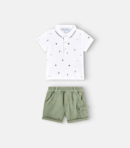 Ensemble polo et short en coton - Tartine et Chocolat - Modalova