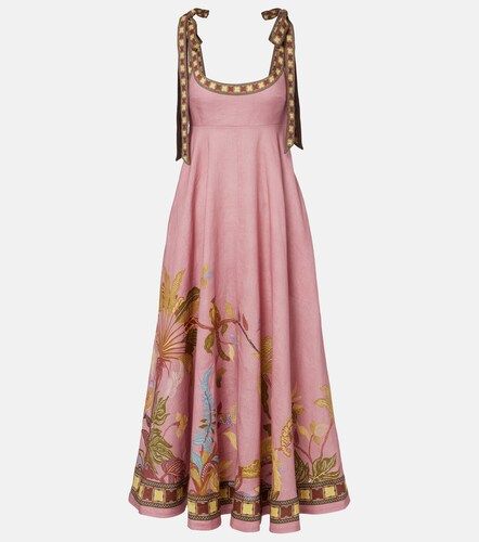 Alémais Robe midi Zuri Ballet imprimée en lin - Alemais - Modalova