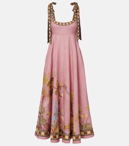 Alémais Robe midi Zuri Ballet imprimée en lin - Alemais - Modalova