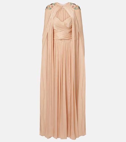 Robe Sireen à cape et ornement - Costarellos - Modalova