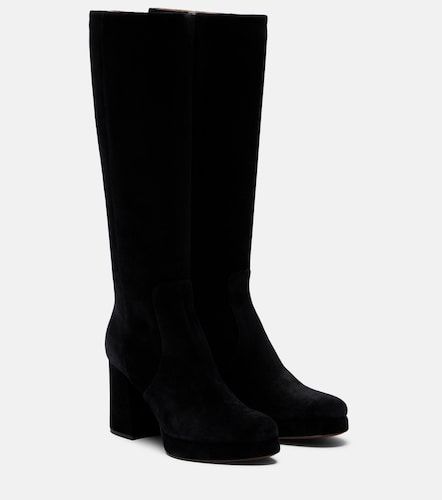 Bottes Fawcette VLogo en daim - Valentino Garavani - Modalova