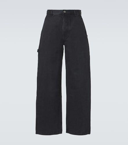 Loewe Jean wide à détail en cuir - Loewe - Modalova