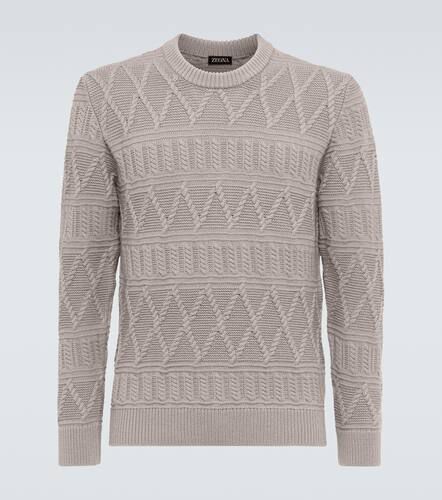 Zegna Pull Aran en laine - Zegna - Modalova