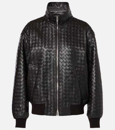 Veste en cuir Intrecciato - Bottega Veneta - Modalova