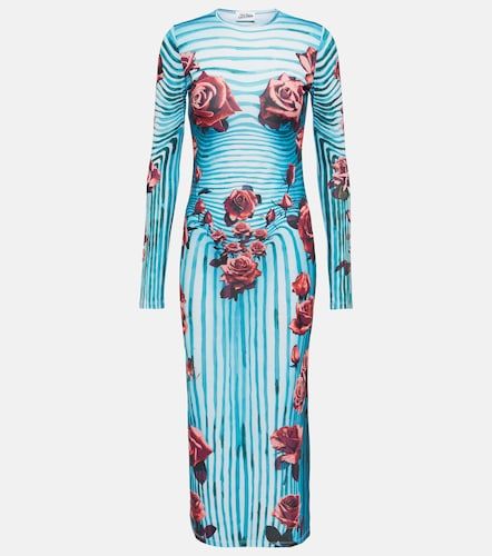 Robe en jersey à imprimé floral - Jean Paul Gaultier - Modalova
