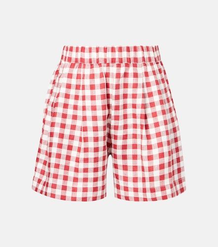 Short en lin à carreaux vichy - Asceno - Modalova