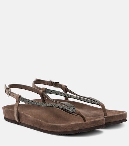 Sandales Monili en daim - Brunello Cucinelli - Modalova