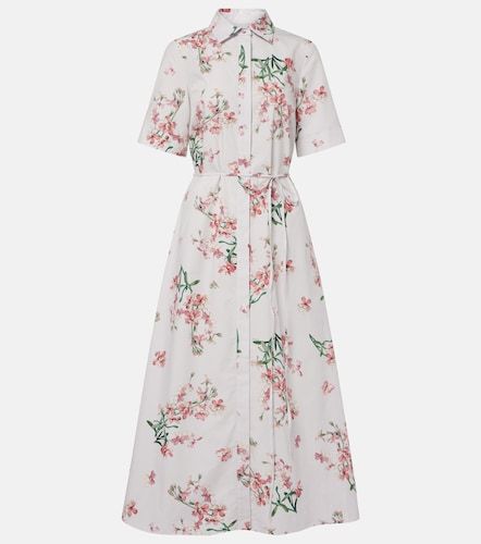 Robe chemise en coton à fleurs - Erdem - Modalova