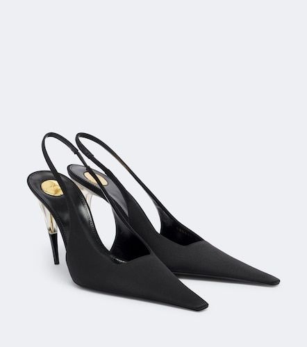 Escarpins slingback Goya en satin - Saint Laurent - Modalova