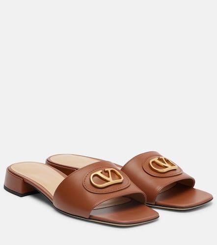 Mules VLogo en cuir - Valentino Garavani - Modalova