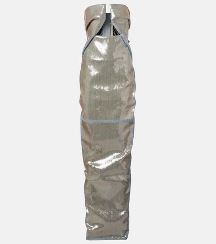 Robe longue Prong en jean à sequins - Rick Owens - Modalova