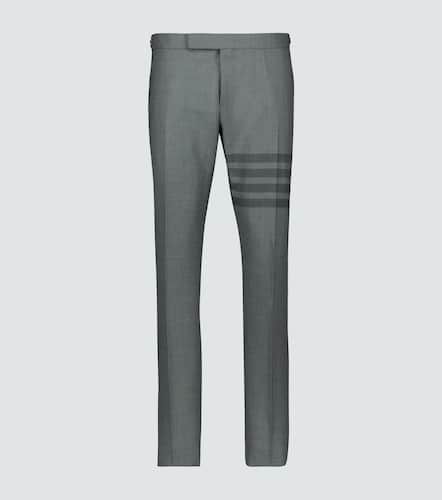 Pantalon en laine 4-Bar School Uniform - Thom Browne - Modalova