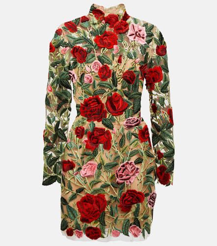 Robe brodée à fleurs - Oscar de la Renta - Modalova