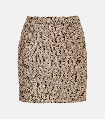Mini-jupe en tweed lamé - Alessandra Rich - Modalova