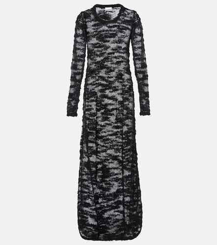 Robe longue transparente en bouclé - Ganni - Modalova