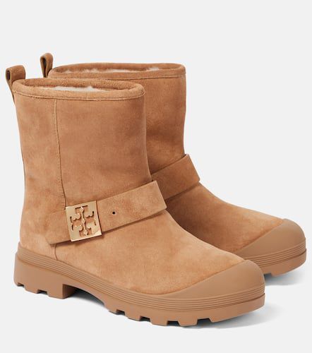 Bottines Mellow en daim et shearling - Tory Burch - Modalova