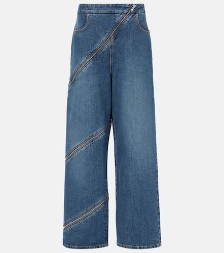 Alaïa Jean wide zippé - Alaia - Modalova