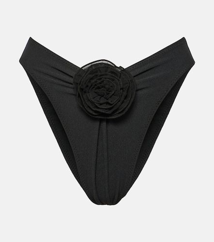 Culotte de bikini taille haute à appliqués floraux - Same - Modalova