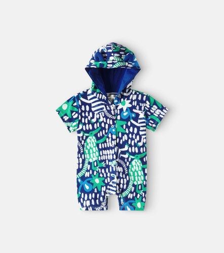Fábula Bébé – Combi-short à capuche imprimée en coton - Fabula - Modalova
