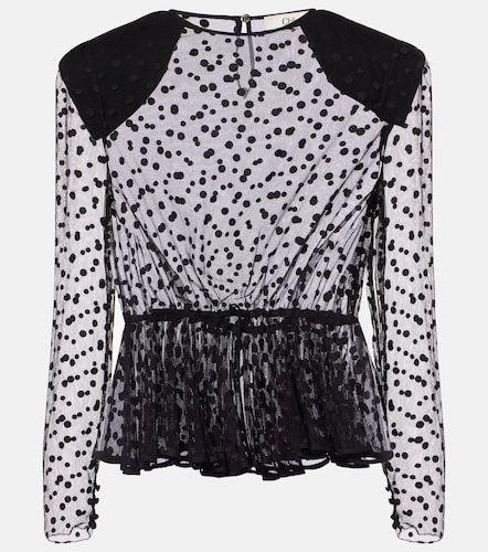 Chloé Blouse en tulle de coton mélangé à pois - Chloe - Modalova